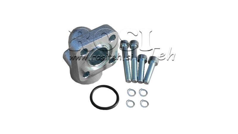 COLLEGAMENTO TUBO 1/2 - FLANGIA RETTA BOSCH fi 35