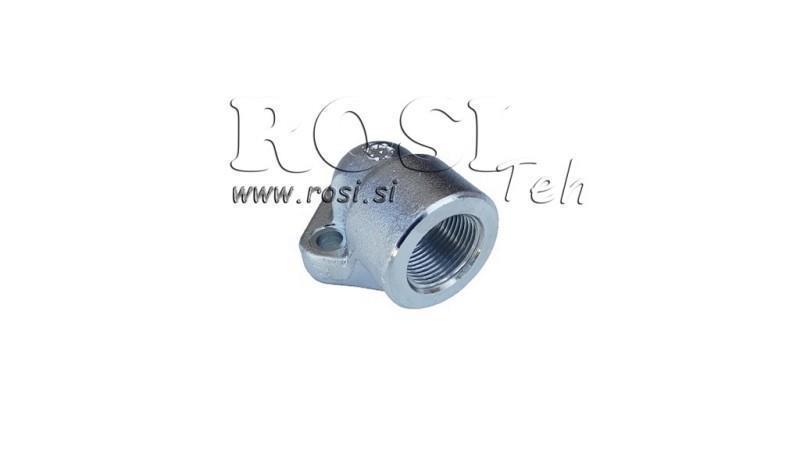 CONECTOR DE TUBO 1/2 - BRIDA EN ÁNGULO fi 30