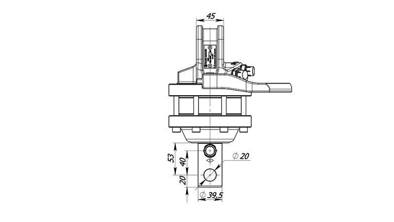 HYDRAULINEN KIERTO 1000/500 KG AKSELILLA
