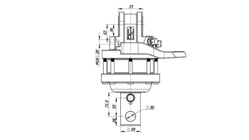 ROTADOR HIDRÁULICO 4500/2500 KG CON EJE