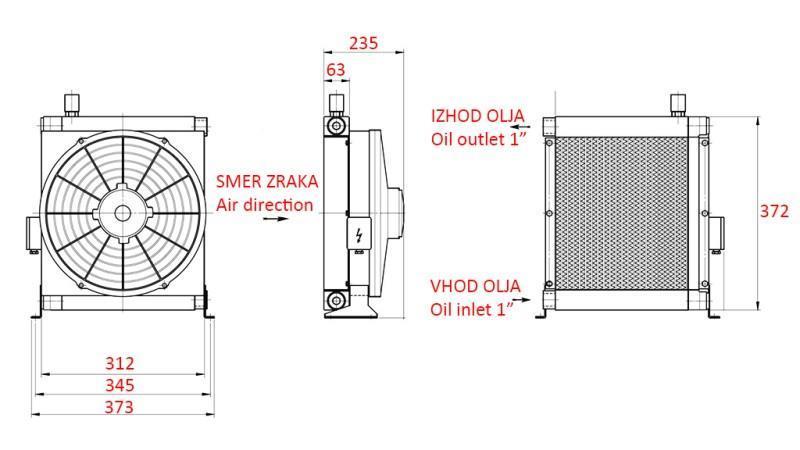 ENFRIADOR DE ACEITE ECO DC 12V 30-140 LIT