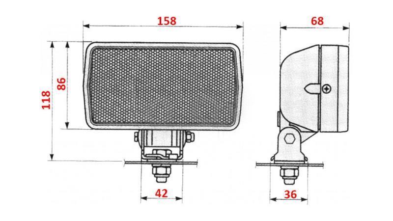 TRACTOR ARBEITSLICHT COBO HALOGEN