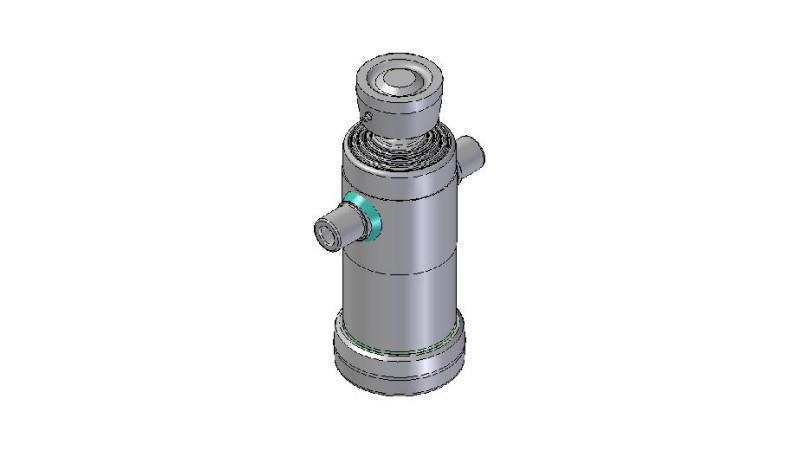 3042S - TELESCOPISCHE CYLINDER STANDAARD/BAL 4 FASES SLAAG 830 DIAMETER 124