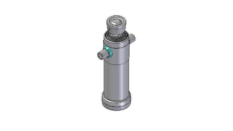 3046S - TELESCOPISCHE CYLINDER STANDAARD/BAL 4 FASES SLAG 1290 DIAMETER 124