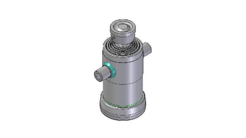 3052S -TELESCOPIC CYLINDER STANDARD/BALL 5 STUFEN HUB 1230 DURCHMESSER 152