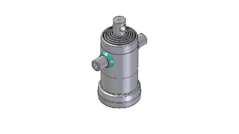 3091F -TELESCOPISK SYLINDER STANDARD/HULL 5 TRINN SLAG 840 FI 124