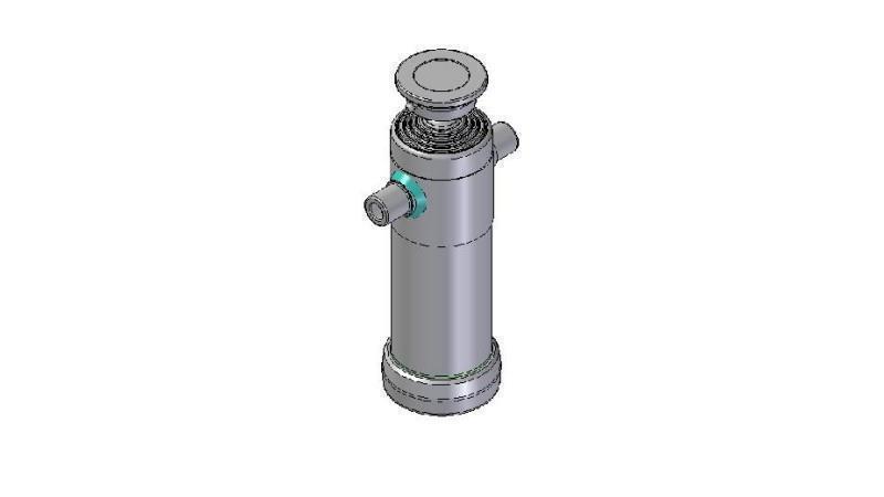 3094S -TELESCOPIC Sylinder STANDARD/KULE 5 TRINN SLAG 1490 DIAMETER 124