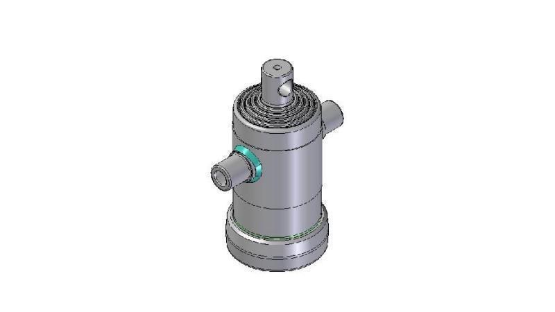 3099F - TELESCOPIC CYLINDER STANDARD/HOLE 5 STAGES TRAVEL 1885 FI 124