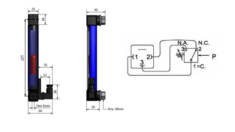 GRANDE SCALA TEMPERATURA M12 - 127mm CON INTERRUTTORE