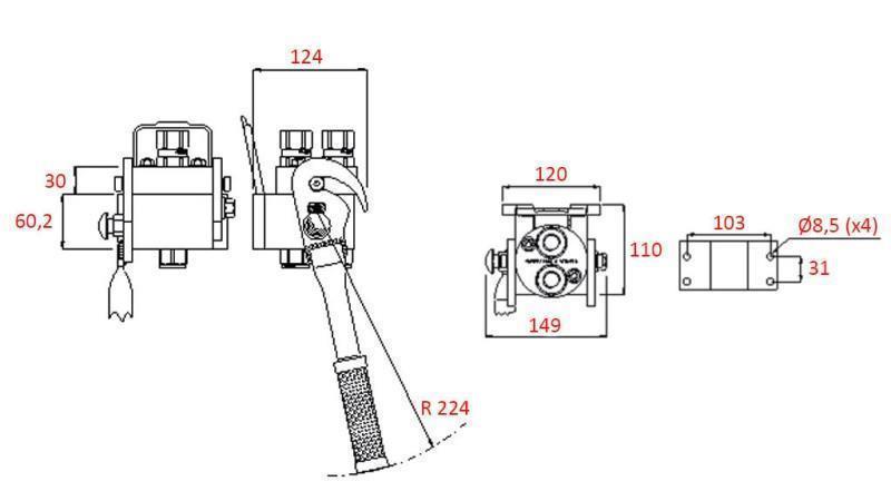 ACOPLAMIENTO MULTI-RÁPIDO 2 vías BSP1/2 PARTE FIJA