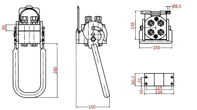 MULTI-FASTER KUPPLUNG 4-Wege BSP1/2 FESTER TEIL