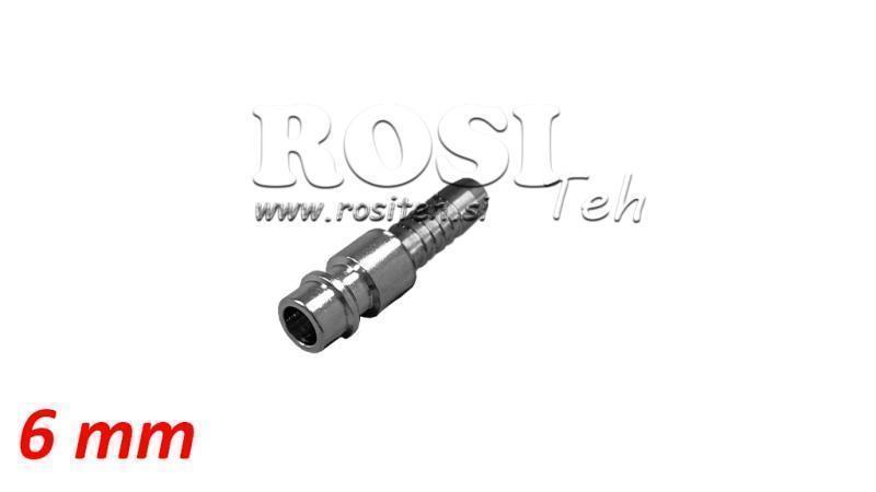 ACOPLAMIENTO RÁPIDO NEUMÁTICO MACHO ABETO 6mm - DN7.2