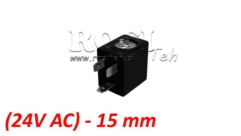 (15) COIL ELETTRICO MAGNETICO 24V AC 4VA PER VALVOLA PNEUMATICA 1/8