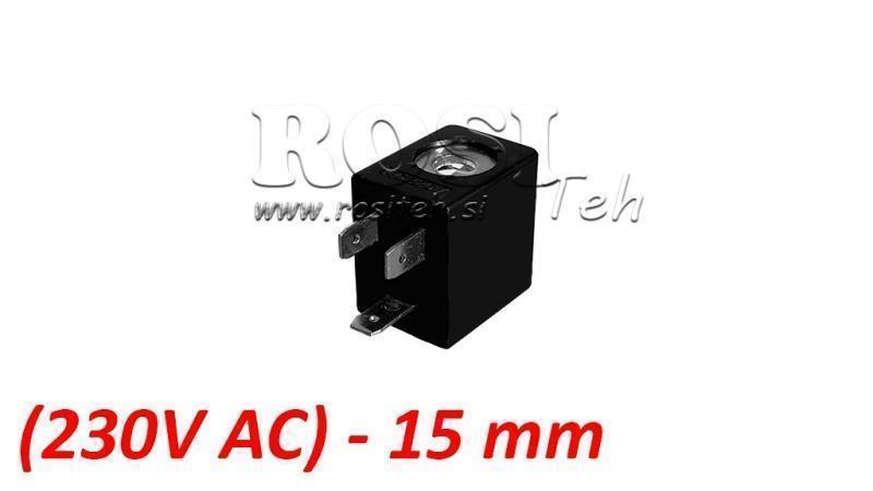 (15) EL. MAG. SPOL 230V AC 3.5VA FOR PNEUMATISK VENTIL 1/8