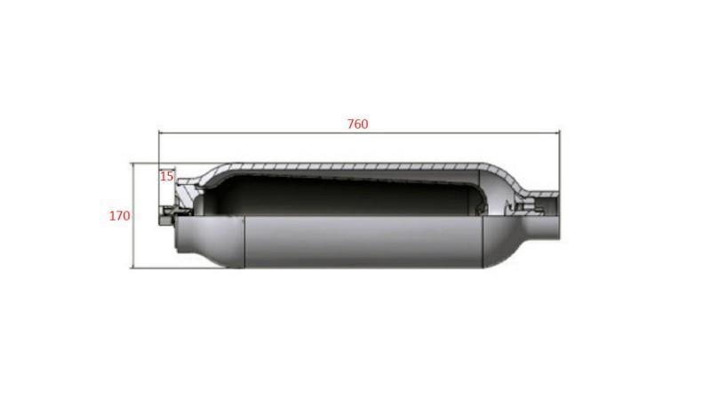HYDRAULISCHE ACCUMULATOR 10 LIT