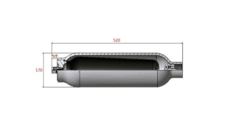 HYDRAULINEN AKKUMULAATTORI 6.5 LIT