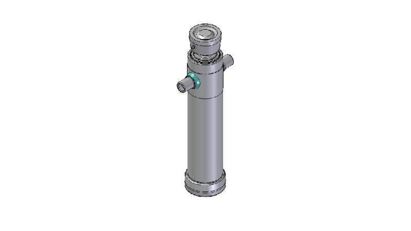 4024S -TELESCOPISK CYLINDER STANDARD/BOLL 2 STEG SLAG 795 DIAMETER 106