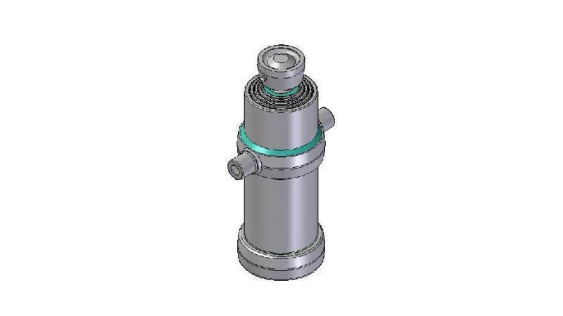 4045S - TELESCOPISCHE CYLINDER STANDAARD/BAL 4 FASES SLAG 1490 DIAMETER 170