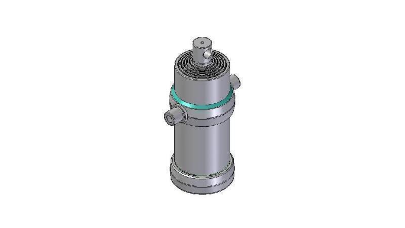 4060F - TELESCOPISK Sylinder STANDARD/HULL 6 TRINN SLAG 2225 FI 190