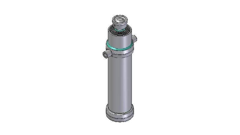 4090S -TELESCOPIC CYLINDER STANDARD/BALL 4 STAGES STROKE 2510 DIAMETER 170