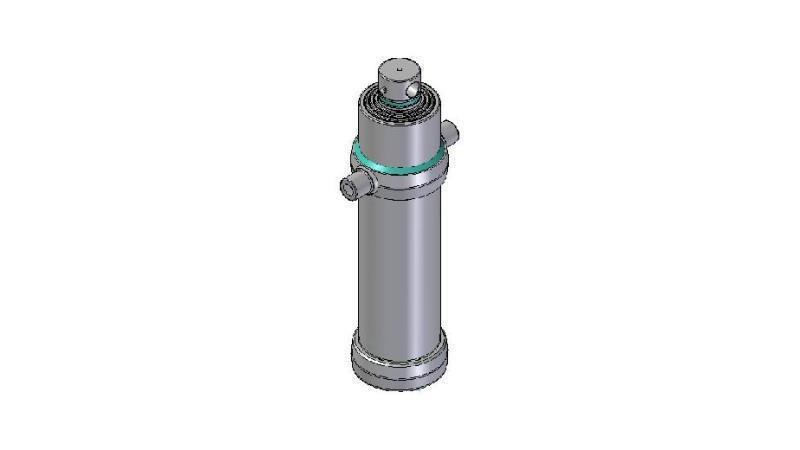 4091F -TELESCOPIC CYLINDER STANDARD/HOLE 4 STAGES STROKE 2190 FI 170