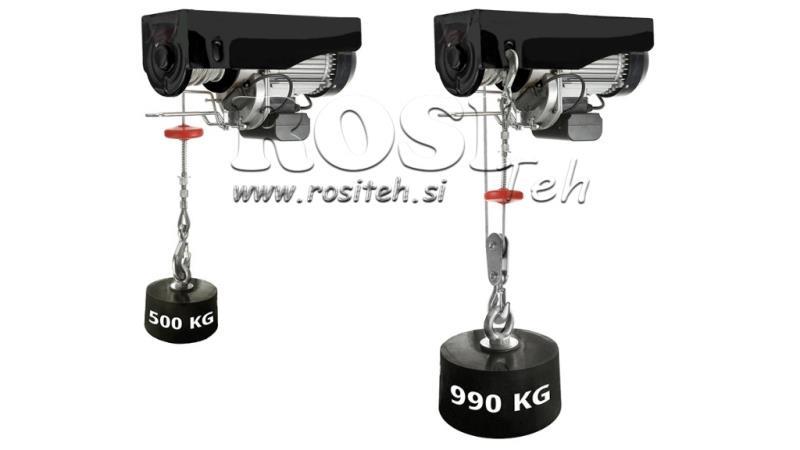230 V ELEKTRISK WINCH DWI 500/990 KG
