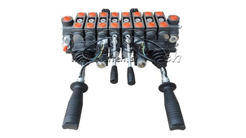 ZAWÓR HYDRAULICZNY HIAB 8xPC70 2x JOYSTICK - STEROWANIE ELEKTRYCZNE 12V