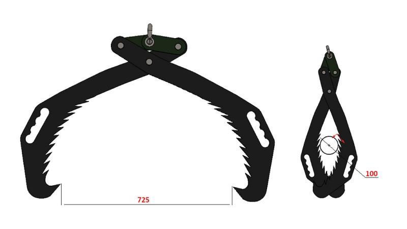 AGARRADOR FORESTAL MANUAL HD70 (700mm)
