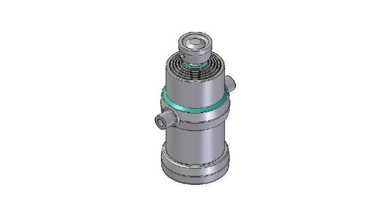 5006S - CILINDRO TELESCOPICO STANDARD/BALL 5 STADI CORSO 1500 DIAMETRO 190