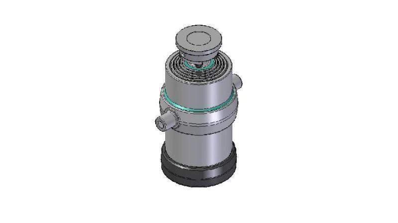 5033S -CILINDRO TELESCOPICO STANDARD/BALL 5 STADI CORSO 1800 DIAMETRO 215