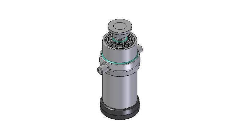 5035S -CILINDRO TELESCOPICO STANDARD/BALL 5 STADI CORSO 2400 DIAMETRO 215