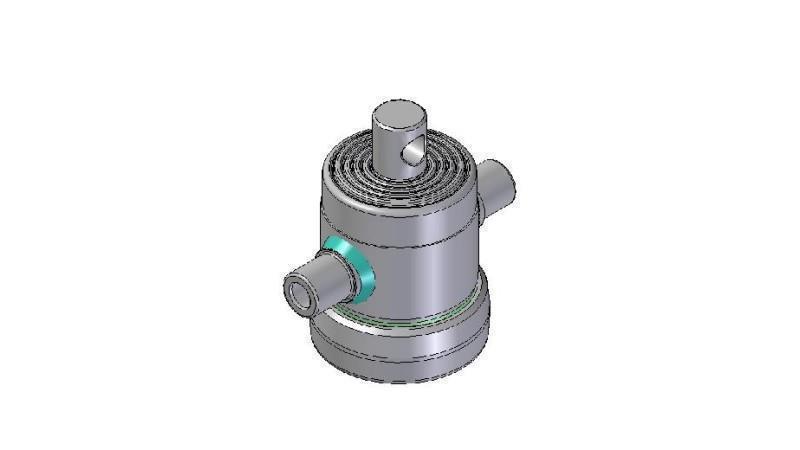 6000F -CILINDRO TELESCÓPICO PADRÃO/FURAÇÃO 6 ESTÁGIOS CURTA 600 FI 124
