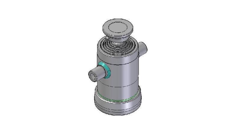 6006S - TELESCOPISK Sylinder STANDARD/KULE 6 TRINN SLAG 1000 DIAMETER 152