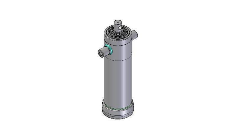6010F -TELESCOPIC CYLINDER STANDARD/HOLE 6 STAGES TRAVEL 2257 FI 152
