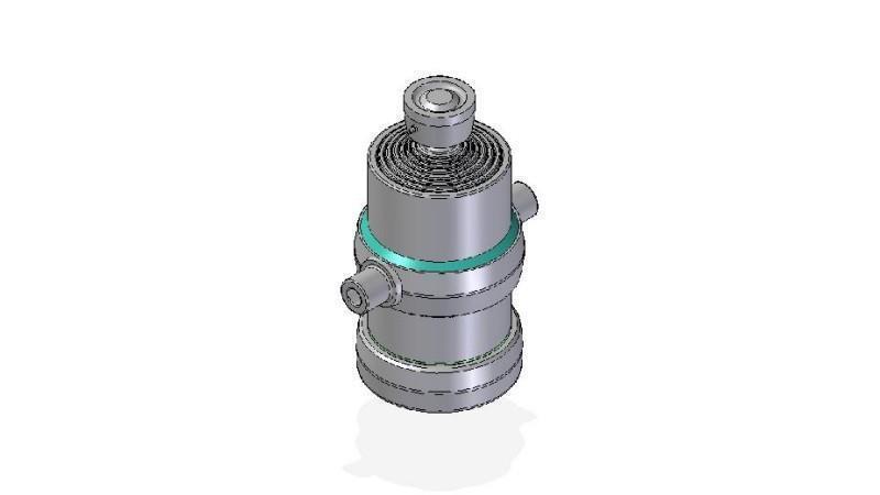 7017S -TELESCOPIC CYLINDER STANDARD/BALL 7 STAGES STROKE 1695 DIAMETER 190