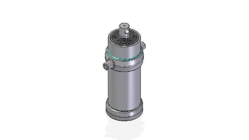 7055F -TELESCOPIC CYLINDER STANDARD/HOLE 7 STAGES STROKE 3395 DIAMETER 215