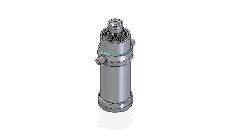 7055S -TELESCOPISK SYLINDER STANDARD/KULE 7 TRINN SLAG 3395 DIAMETER 215