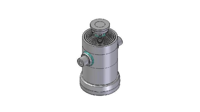 8033S -TELESCOPIC CYLINDER STANDARD/BALL 8 STAGES STROKE 2540 DIAMETER 270