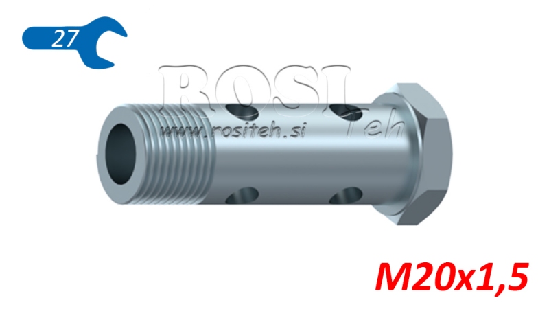 HIDRAVLIČNI VOTLI VIJAK DVOJNI M20x1,5