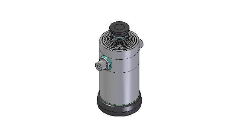 9057S -TELESCOPISK CYLINDER STANDARD/KUGLE 9 TRIN BEVÆGELSE 4162 DIAMETER 300