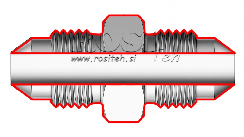 HIDRAVLIČNI DVOVIJAČNIK JIC74° 1/2”-20 1/2”-20