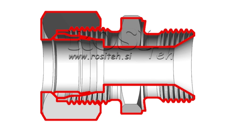 HIDRAVLIČNI DVOVIJAČNIK Z MATICO AS8-BSP1/4