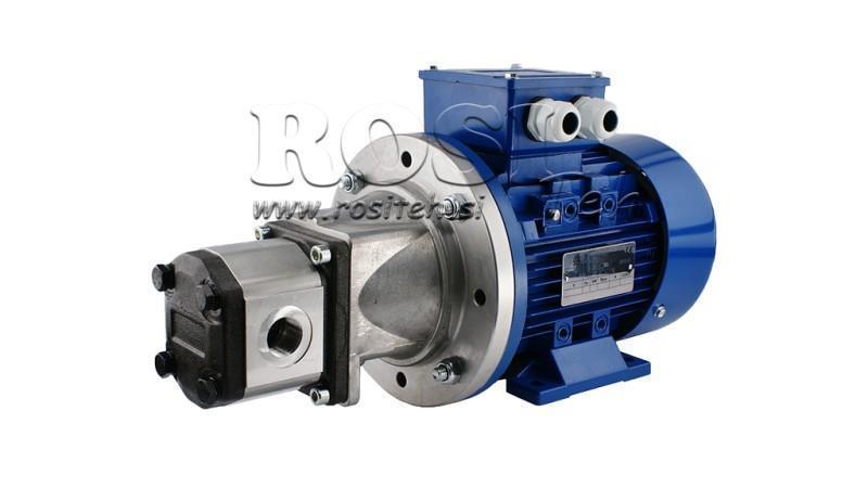 HYDRAULISK PUMPE MONTERINGSGRUPPE 2 20 ccm ELEKTRISK MOTOR 3-fase - 7.5 KW (strøm = 29 liter/min)