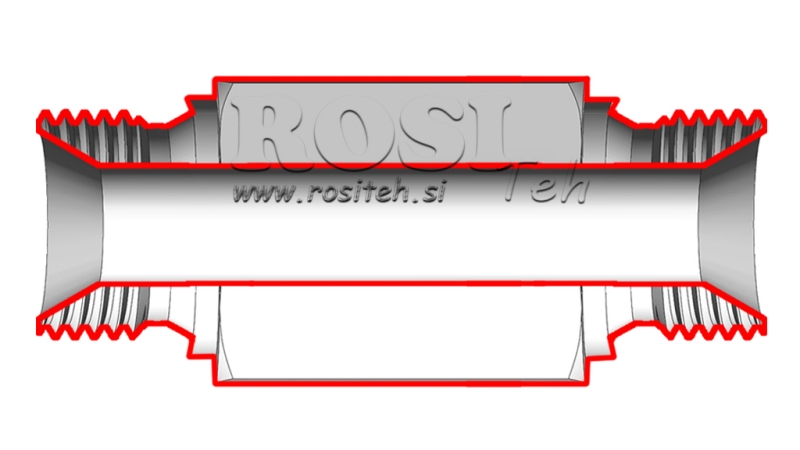 HYDRAULIC ADAPTER MALE-MALE 3/4
