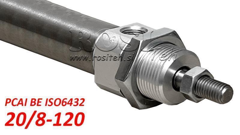 PNEUMATISCHE CYLINDER PCAI 20/8-120 BE ISO6432