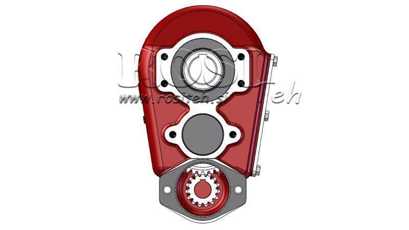 GEARBOX - GEARBOX RT150 FOR HYDRAULIC MOTOR MP/MR/MS/MH RATIO 12:1
