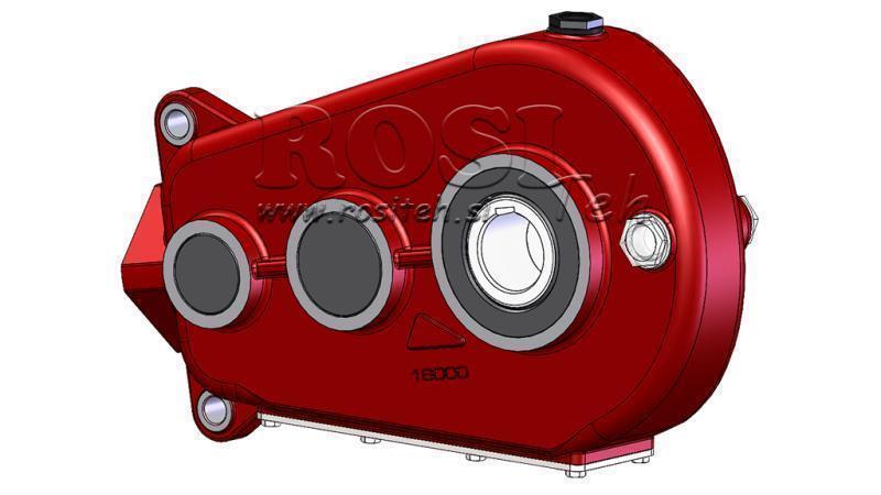 CAIXA DE CÂMBIO - CAIXA DE CÂMBIO RT520 PARA MOTOR HIDRÁULICO MP/MR/MS RAZÃO 43.6:1