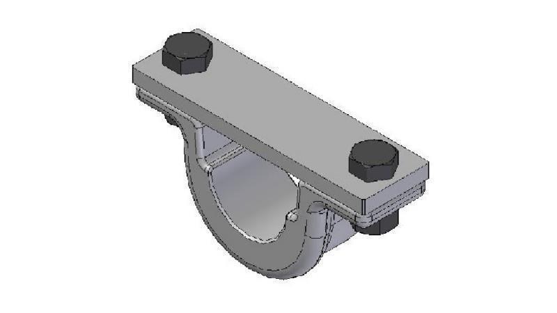 SOPORTE PARA CILINDRO TELESCÓPICO FI45-A