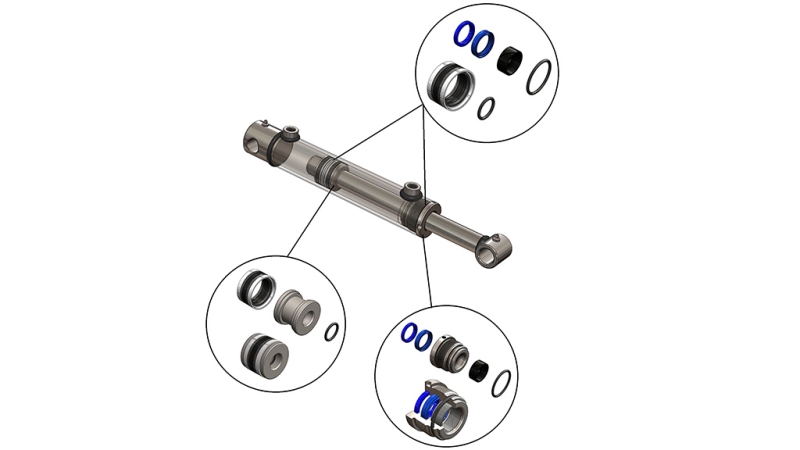 SET DI SIGILLI PER CILINDRO IDRAULICO 80/50