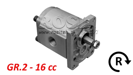 HYDRAULISCHE POMP GR.2 16 CC RECHTS - DRAAD